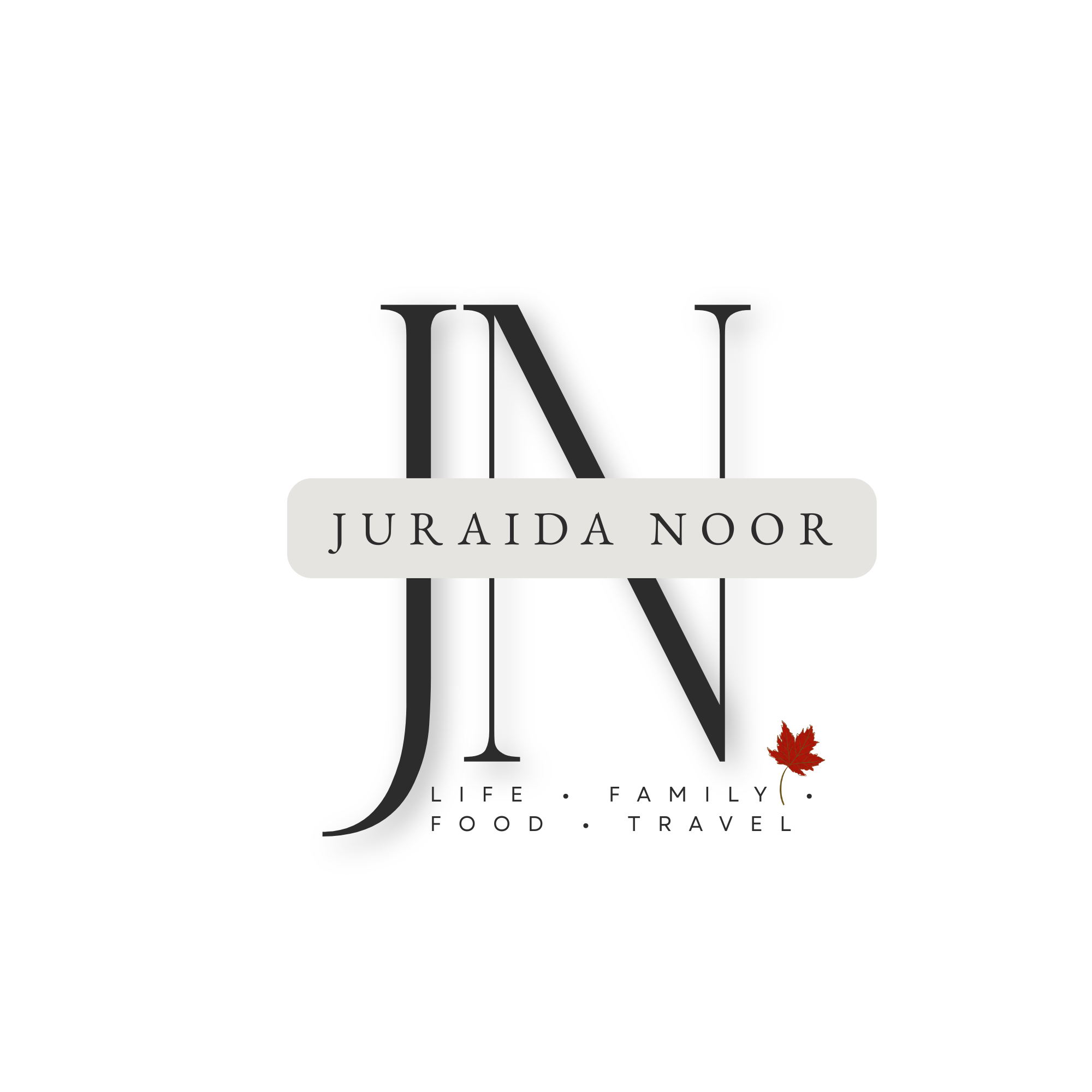 Juraida Noor logo with JN monogram and Canadian maple leaf